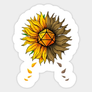 Sunflower Dice Sticker